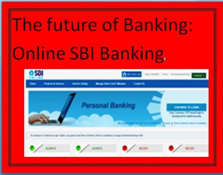 2 Online SBI banking